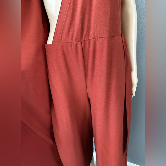 Eileen Fisher, brick red jumpsuit in size XS. - Picture 5 of 6